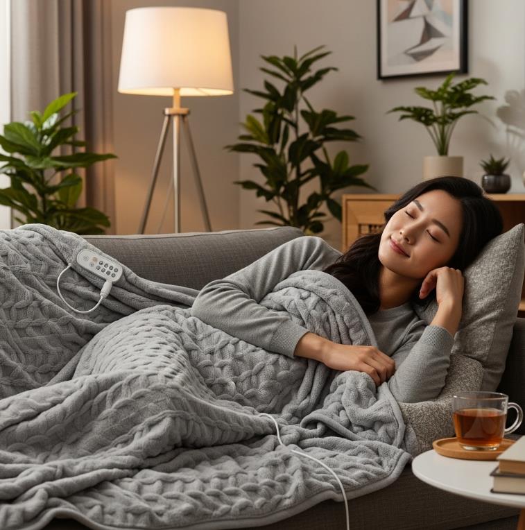 전기장판 위에 이불 깔면