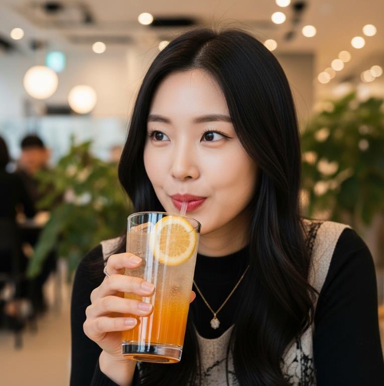 탄산음료 한 잔