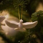 The iconic Dove from Home alone, this is an ornament on the Christmas tree