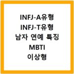 INFJ-A유형 INFJ-T유형 남자 연예 특징 MBTI 이상형 궁합