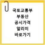 국토교통부 부동산 공시가격 알리미 바로가기