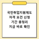 국민취업지원제도 자격 요건 신청 기간 총정리 지금 바로 확인