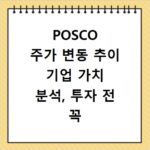 POSCO 주가 변동 추이 기업 가치 분석, 투자 전 꼭 확인하세요